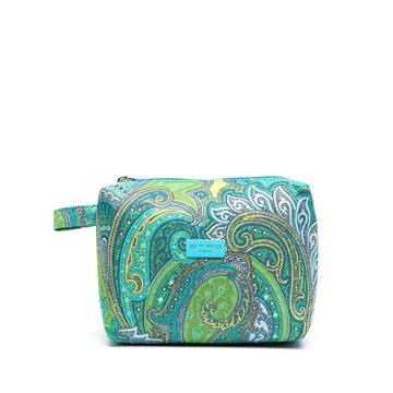 paisley-print make-up bag