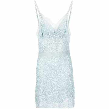 sequin-embellished mini dress