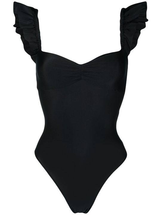 sweetheart-neck ruffled swimsuit展示图