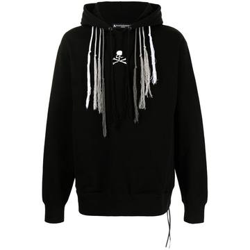 logo-print tassel-detail hoodie