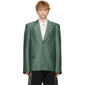 绿色 Basic 西装外套