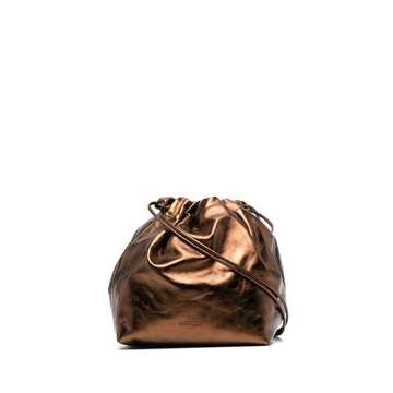 metallic-effect shoulder bag