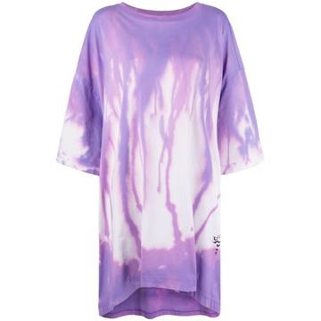 oversized tie-dye T-shirt dress