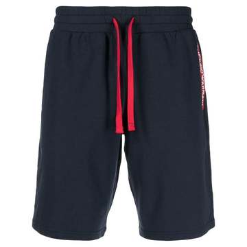 drawstring stretch-cotton shorts