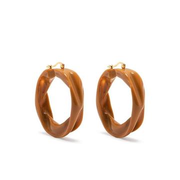 melting-effect loop earring