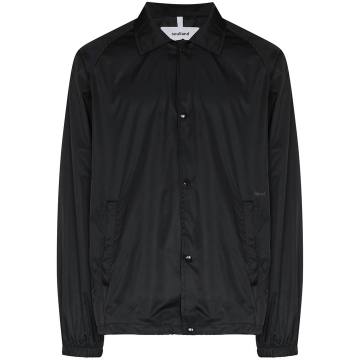 tonal-logo shirt jacket