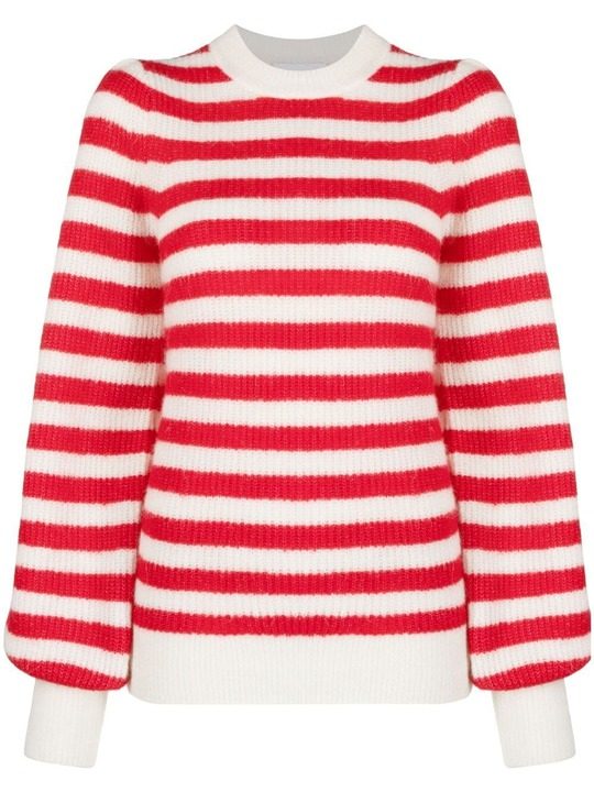 striped knitted jumper展示图