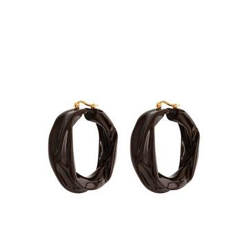 twisted hoop earrings