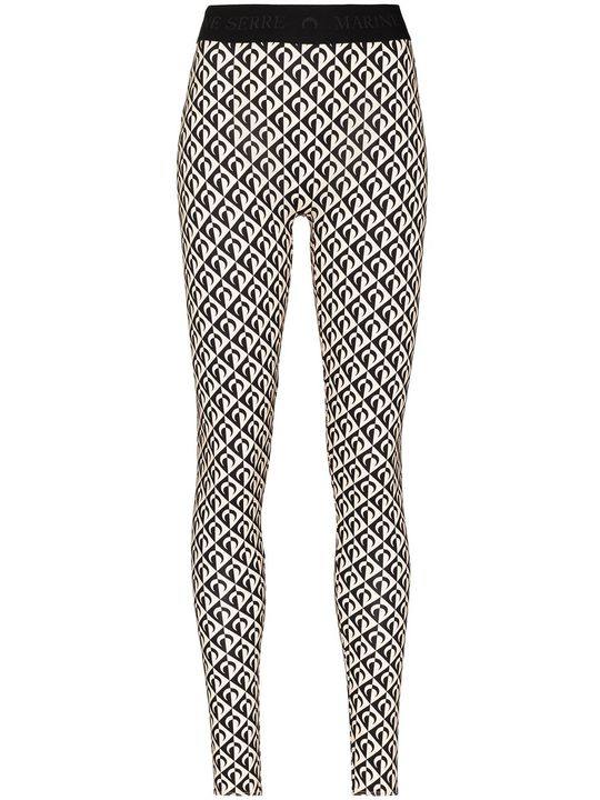 Moon Lozenge high-waisted leggings展示图