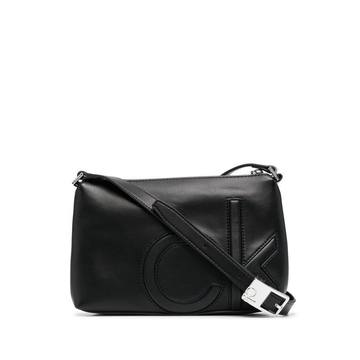 logo-embossed crossbody bag