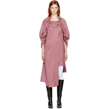 Pink Elasticized Yoke Dress