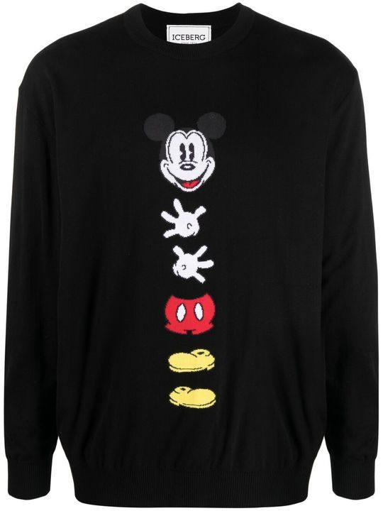 Mickey Mouse 图案嵌花针织毛衣展示图