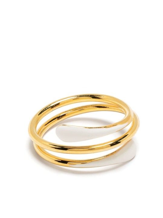 gold-tone coil-effect ring展示图