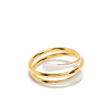 gold-tone coil-effect ring