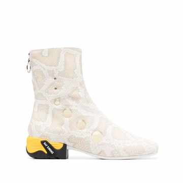 Solaris snakeskin-effect boots