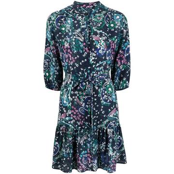 Tyra floral-print silk dress