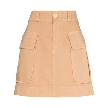 high-waist cotton miniskirt