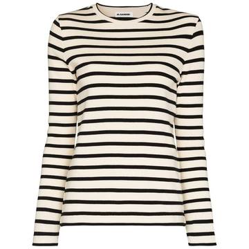 stripe-pattern long-sleeve T-shirt