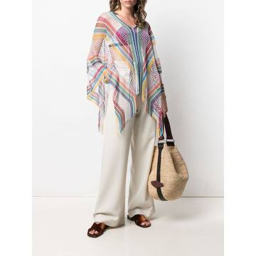 open-knit poncho