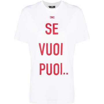 slogan-print T-shirt