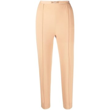 cropped slim-fit trousers