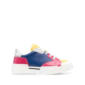 colour-block panel sneakers