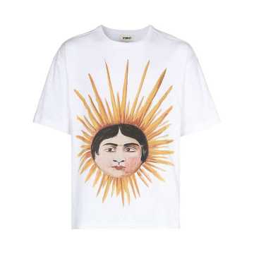 Sun Head print T-shirt