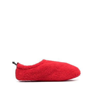 faux-shearling slippers