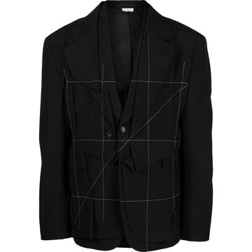 deconstructed wool blazer