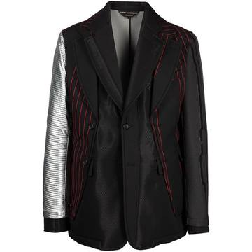 deconstructed single-breasted blazer