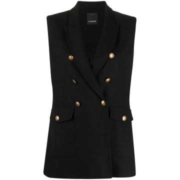 double-breasted tailored waistcoat