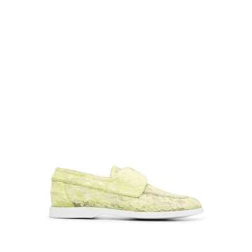 Claire lace embroidered loafers