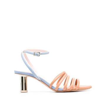 strappy colour-block sandals