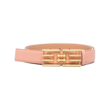 faux leather buckle belt