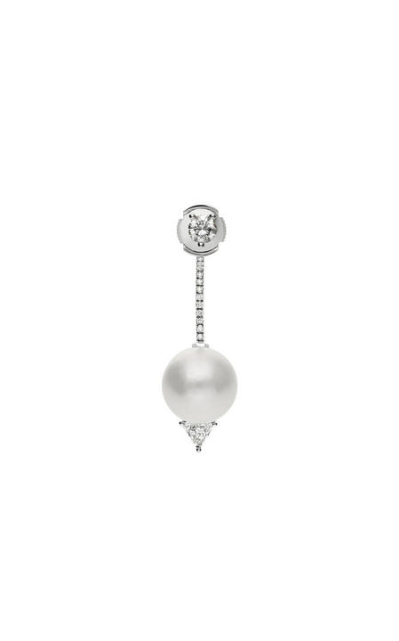 One Of A Kind 18K White Gold Dot & Pearl Earring展示图