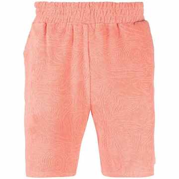 textured cotton track shorts