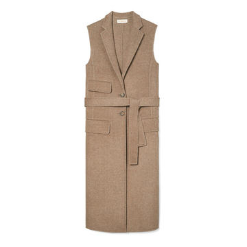 Double-Faced Wool Tailored Vest