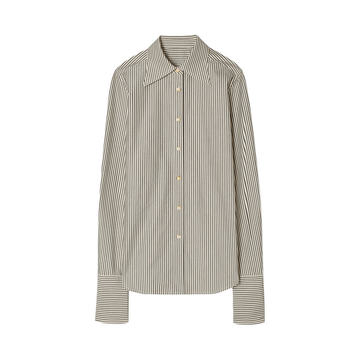 Striped Cotton-Poplin Button-Down Shirt