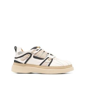 panelled low-top sneakers