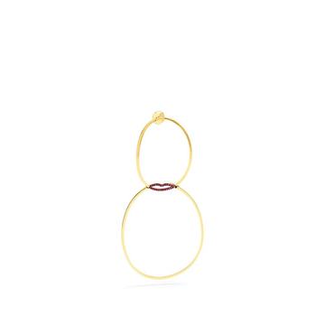 Ruby & yellow-gold single earring