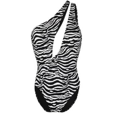 tiger-print swimsuit