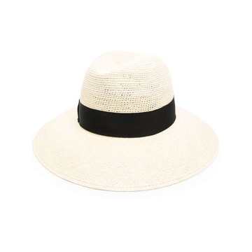 contrasting-ribbon sun hat