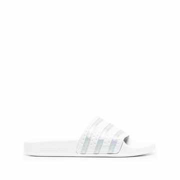 Adilette striped pool slides