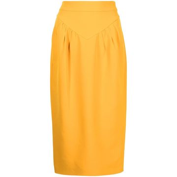 panelled pencil skirt