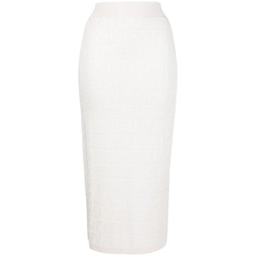 FF motif pencil skirt