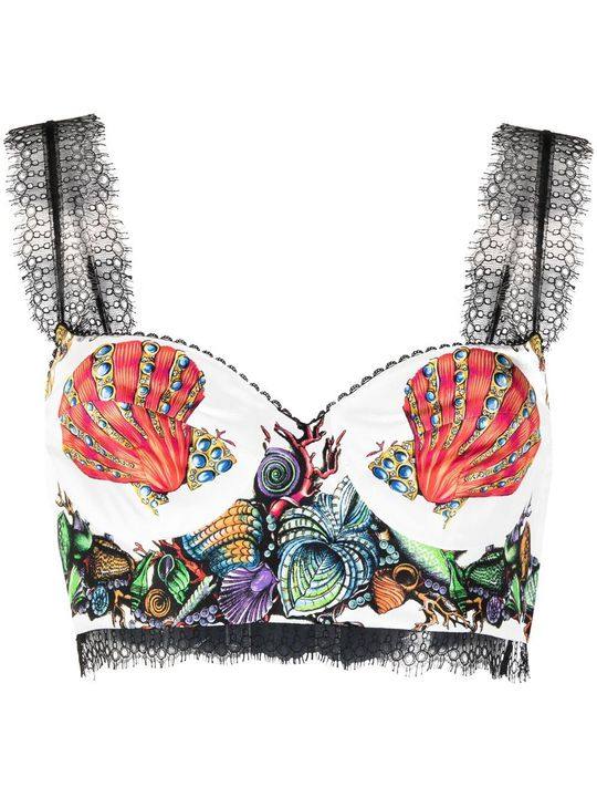 Trésor de la Mer print bralette top展示图