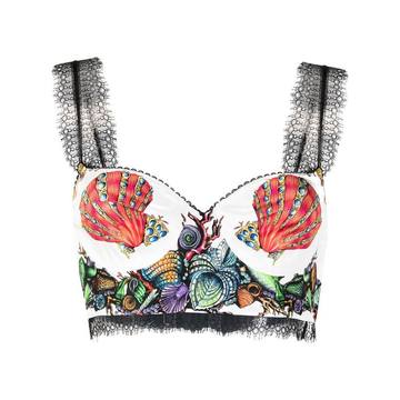 Trésor de la Mer print bralette top