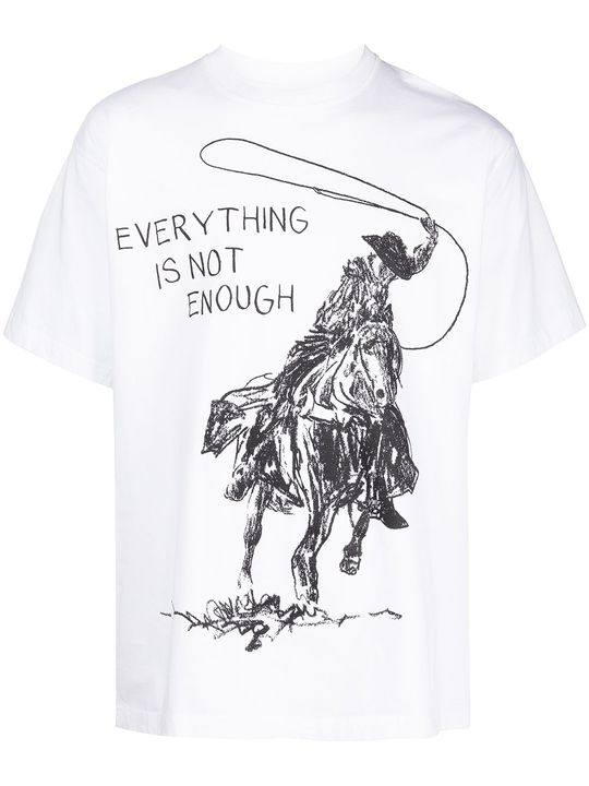 cowboy-print T-shirt展示图