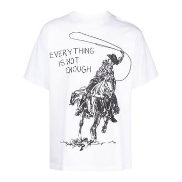 cowboy-print T-shirt