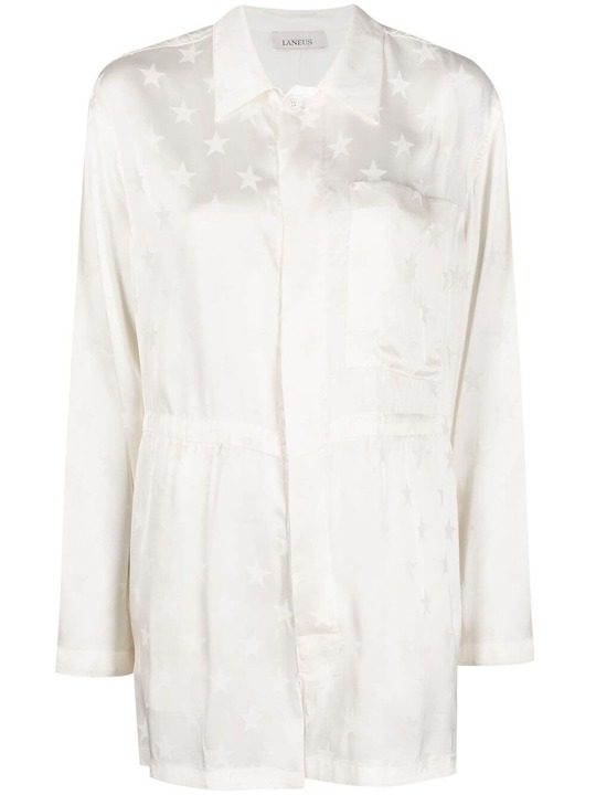 star-print long-sleeved playsuit展示图